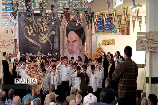 ویژه برنامه سالروز ارتحال امام خمینی (ره) با حضور دانش‌آموزان پیشتاز در فلاورجان
