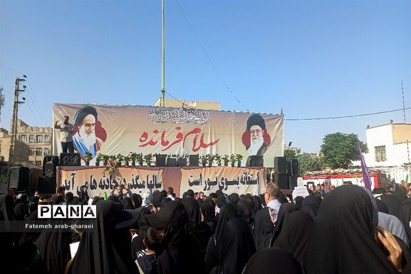 اجرای سرود سلام فرمانده در پاکدشت