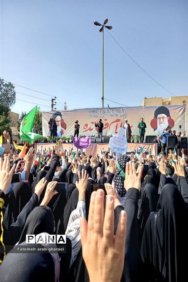 اجرای سرود سلام فرمانده در پاکدشت