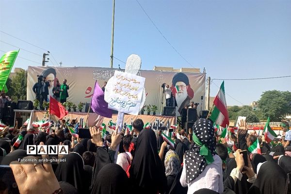 اجرای سرود سلام فرمانده در پاکدشت