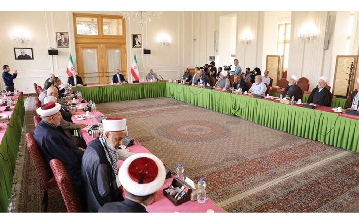 دیدار مسئولان گروه‌های فلسطینی و لبنانی با وزیر امورخارجه
