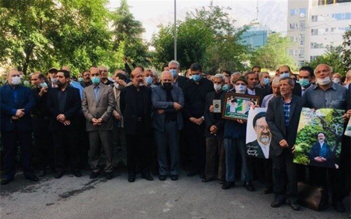 مراسم بدرقه پیکر حجت‌الاسلام دعایی برگزار شد
