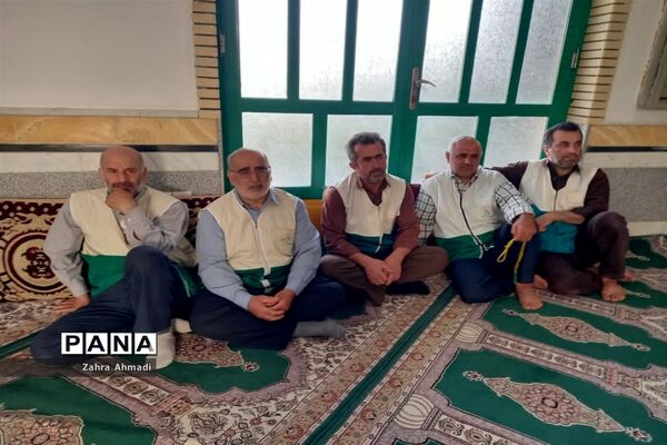 پرچم گردانی حرم مطهر رضوی در میاندورود