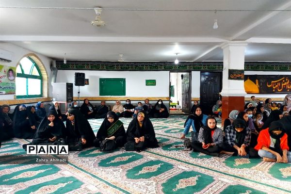 پرچم گردانی حرم مطهر رضوی در میاندورود