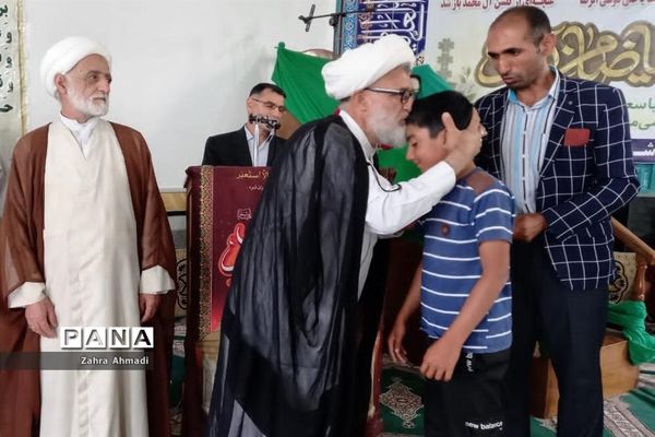 پرچم گردانی حرم مطهر رضوی در میاندورود