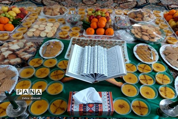 پرچم گردانی حرم مطهر رضوی در میاندورود