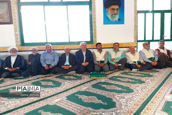 پرچم گردانی حرم مطهر رضوی در میاندورود