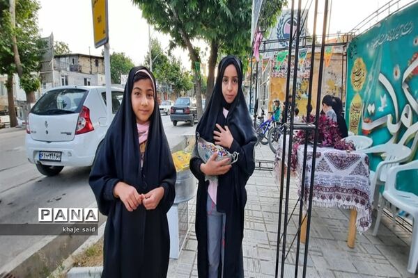 برپایی ایستگاه‌های صلواتی به مناسبت دهه کرامت در فریدونشهر