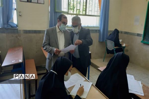 بازدید نماینده مجلس شورای اسلامی شهرستان‌های نظرآباد، ساوجبلاغ، طالقان و چهارباغ  از امتحانات نهایی پایه دوازدهم