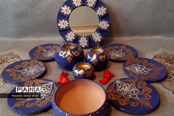 آثار هنری و تولیدی معلم درس هنر در رودهن