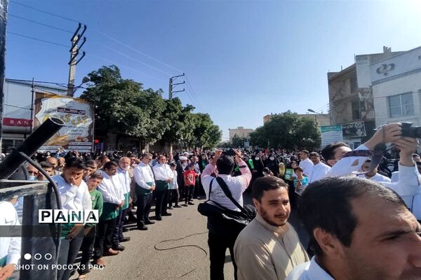 مراسم استقبال از کاروان زیر سایه خورشید