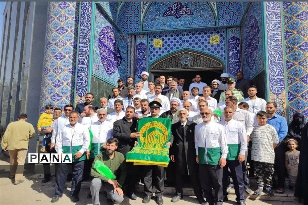 مراسم استقبال از کاروان زیر سایه خورشید