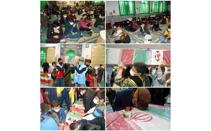 شهید گمنام میهمان دانش‌آموزان دبیرستان امام حسین نیشابور