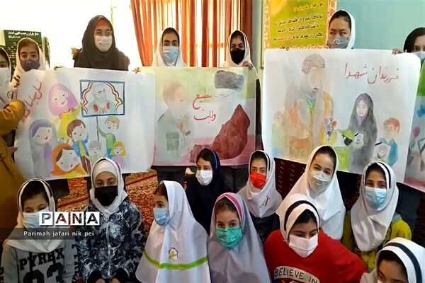 برگزاری ایستگاه نقاشی همگانی گرامیداشت سپهبد سردار حاج قاسم سلیمانی در شهرستان قرچک