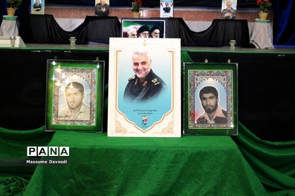 وداع با شهید تازه تفحص شده همزمان با دومین سالگرد شهادت سردار حاج قاسم سلیمانی در شیراز