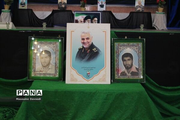 وداع با شهید تازه تفحص شده همزمان با دومین سالگرد شهادت سردار حاج قاسم سلیمانی در شیراز