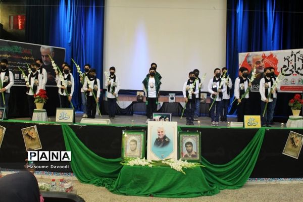 وداع با شهید تازه تفحص شده همزمان با دومین سالگرد شهادت سردار حاج قاسم سلیمانی در شیراز