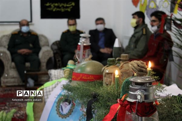 مراسم فاطمیه و یادواره شهدای دانش‌آموز در دبستان بی بی شهربانو گلوگاه