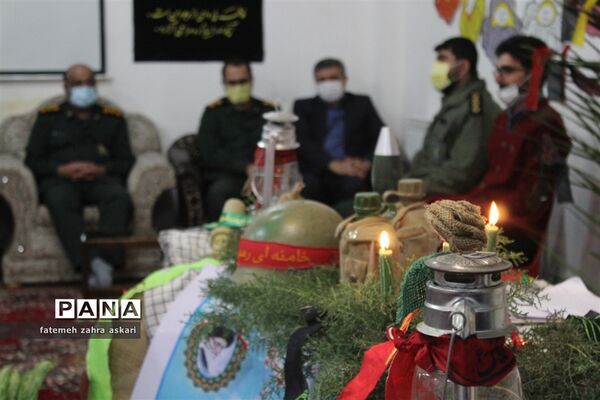 مراسم فاطمیه و یادواره شهدای دانش‌آموز در دبستان بی بی شهربانو گلوگاه
