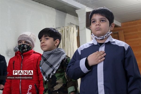 مراسم هیأت دانش‌آموزی در شهرستان گلوگاه