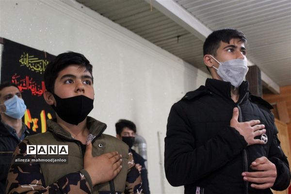 مراسم هیأت دانش‌آموزی در شهرستان گلوگاه