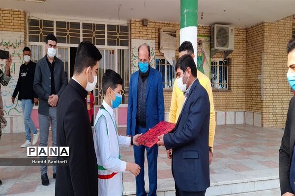 آیین سوگواری ایام فاطمیه در دبستان معلم حمیدیه