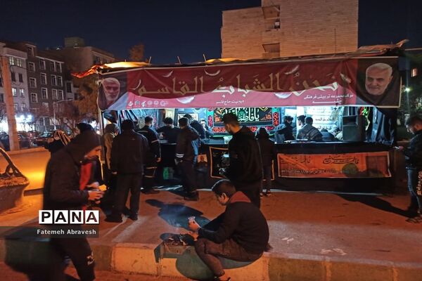 برپایی موکب عزاداری به همت مجموعه فرهنگی تربیتی چشمه منطقه ۱۴