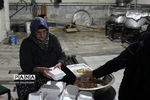 مراسم عزاداری شب شهادت حضرت زهرا در روستای تیله نو