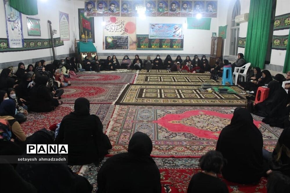 مراسم عزاداری شب شهادت حضرت زهرا در روستای تیله نو