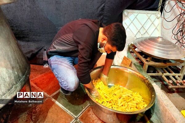 برپایی موکب هیات عشاق الزینب (س) به مناسبت شهادت حضرت زهرا در منطقه ۱۴