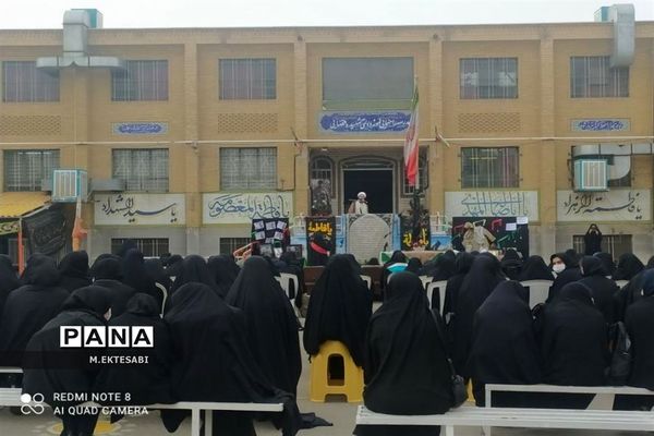 استقبال از شهید گمنام در مدرسه شهیده قضایی قم