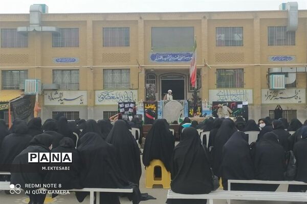 استقبال از شهید گمنام در مدرسه شهیده قضایی قم