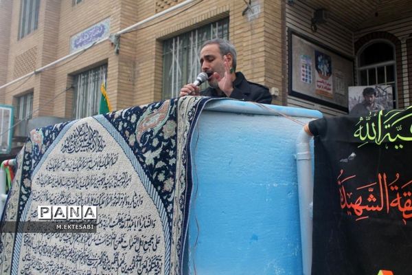 استقبال از شهید گمنام در مدرسه شهیده قضایی قم