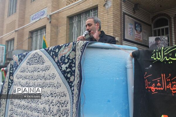 استقبال از شهید گمنام در مدرسه شهیده قضایی قم