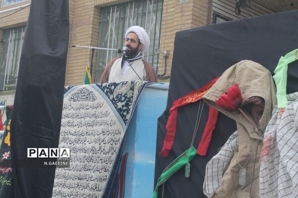 استقبال از شهید گمنام در مدرسه شهیده قضایی قم