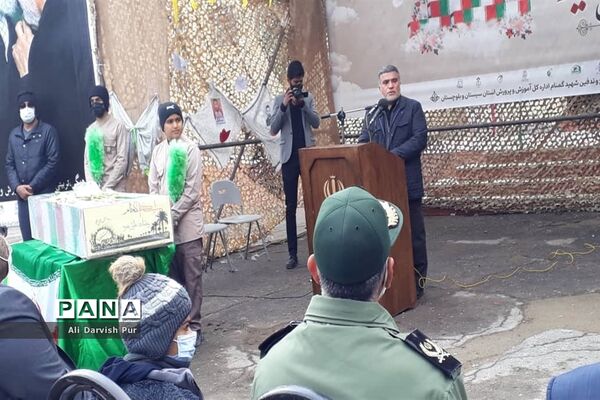 مراسم تشییع و خاکسپاری شهید گمنام در اردوگاه فاطمه الزهرا (س) زاهدان ۲