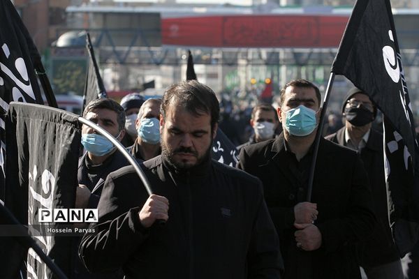 تجمع عزاداران فاطمی در میدان هفت‌تیر