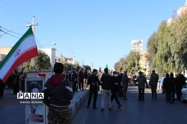 خاکسپاری دو شهید گمنام در مدرسه علمیه فاطمی