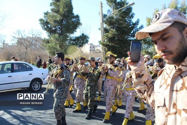 خاکسپاری دو شهید گمنام در مدرسه علمیه فاطمی