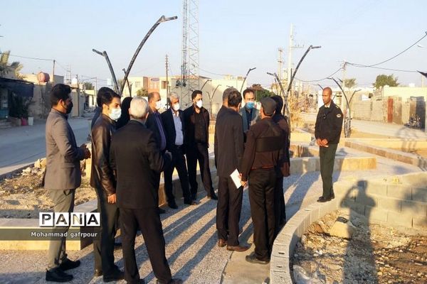 بازدید فرماندار بوشهر از روستای هلیله