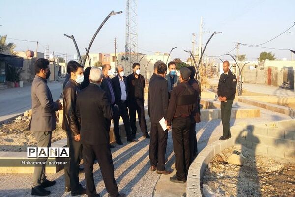 بازدید فرماندار بوشهر از روستای هلیله