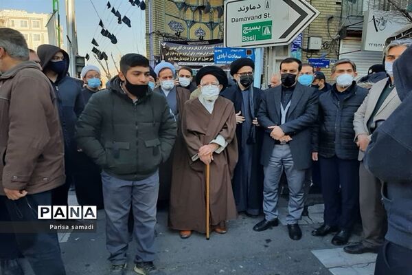تشیع پیکر دو شهید گمنام در منطقه ۱۳