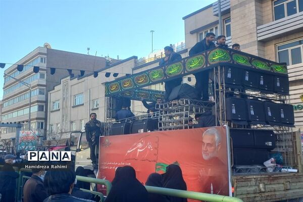 تشیع پیکرهای مطهر ۱۵۰ شهید گمنام دفاع مقدس