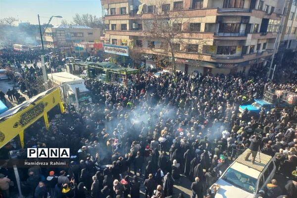 تشیع پیکرهای مطهر ۱۵۰ شهید گمنام دفاع مقدس