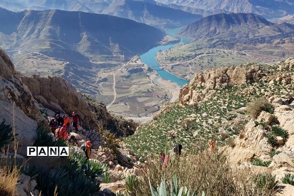 صعودگروه کوهنوردی کوهیاران مسجدسلیمان به کوه کمرو