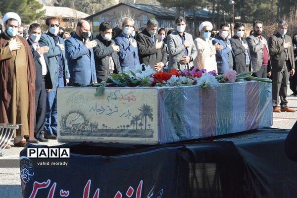 مراسم تشییع شهدای گمنام در کرمانشاه