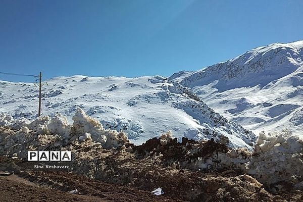 طبیعت برفی سپیدان استان فارس