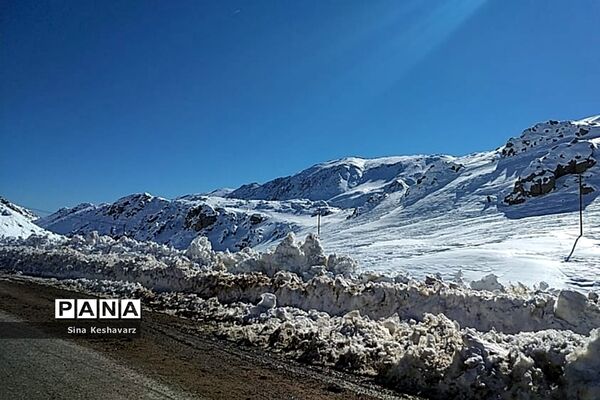 طبیعت برفی سپیدان استان فارس