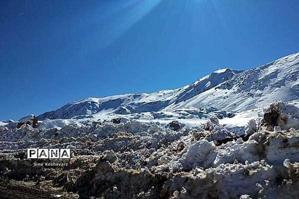طبیعت برفی سپیدان استان فارس