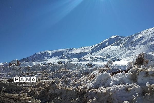 طبیعت برفی سپیدان استان فارس